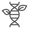 ikona rośliny jako DNA